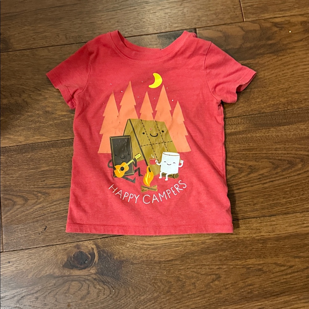 Cat and Jack Happy Campers T shirt 2T